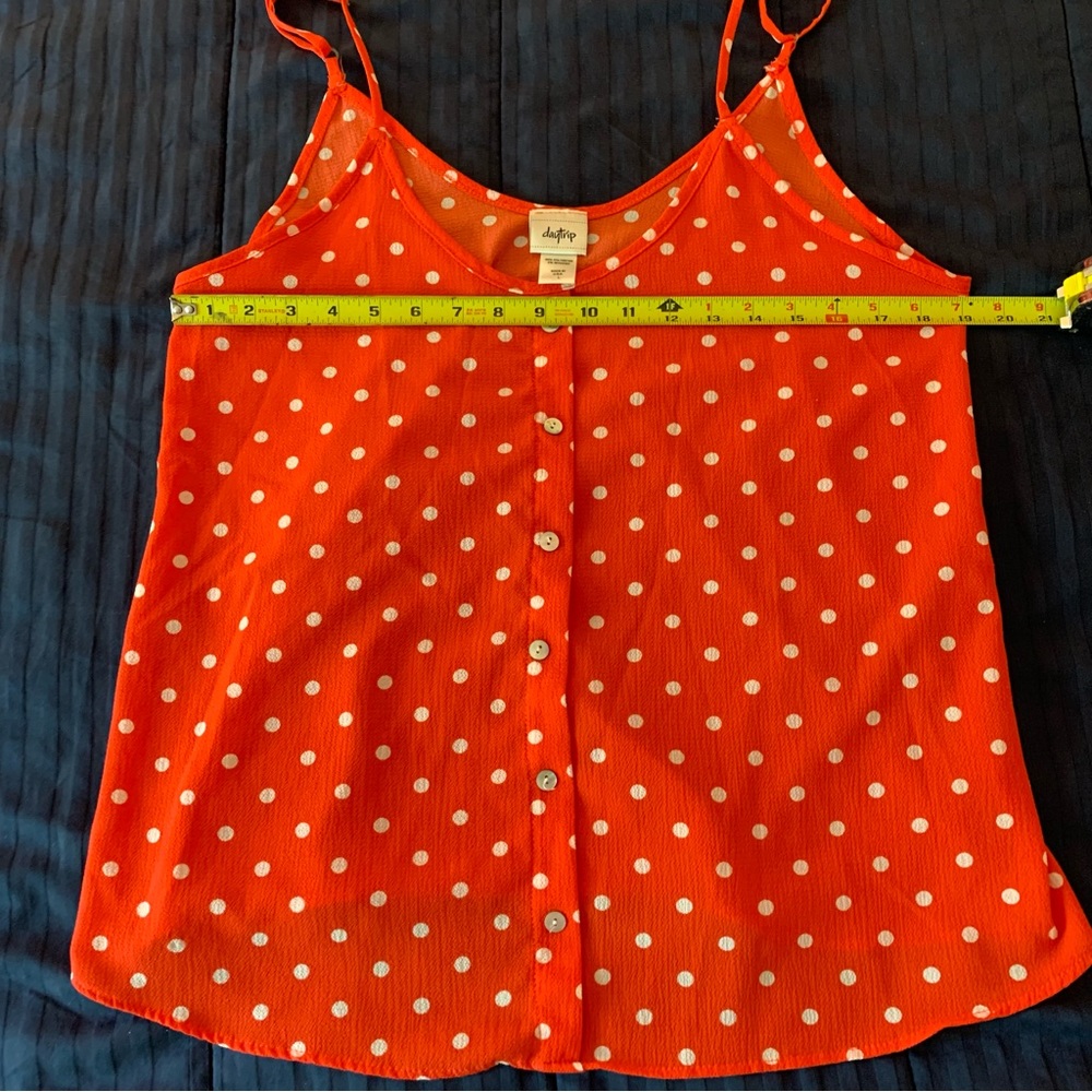Daytrip Polka Dot Tank Top Size Large - Picture 3 of 5